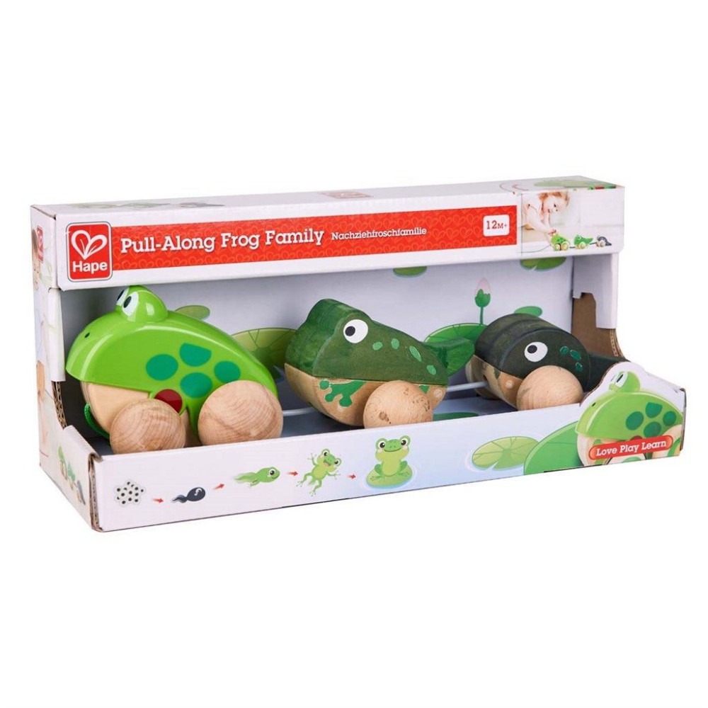 Hape Pull-Along Frøfamilie
