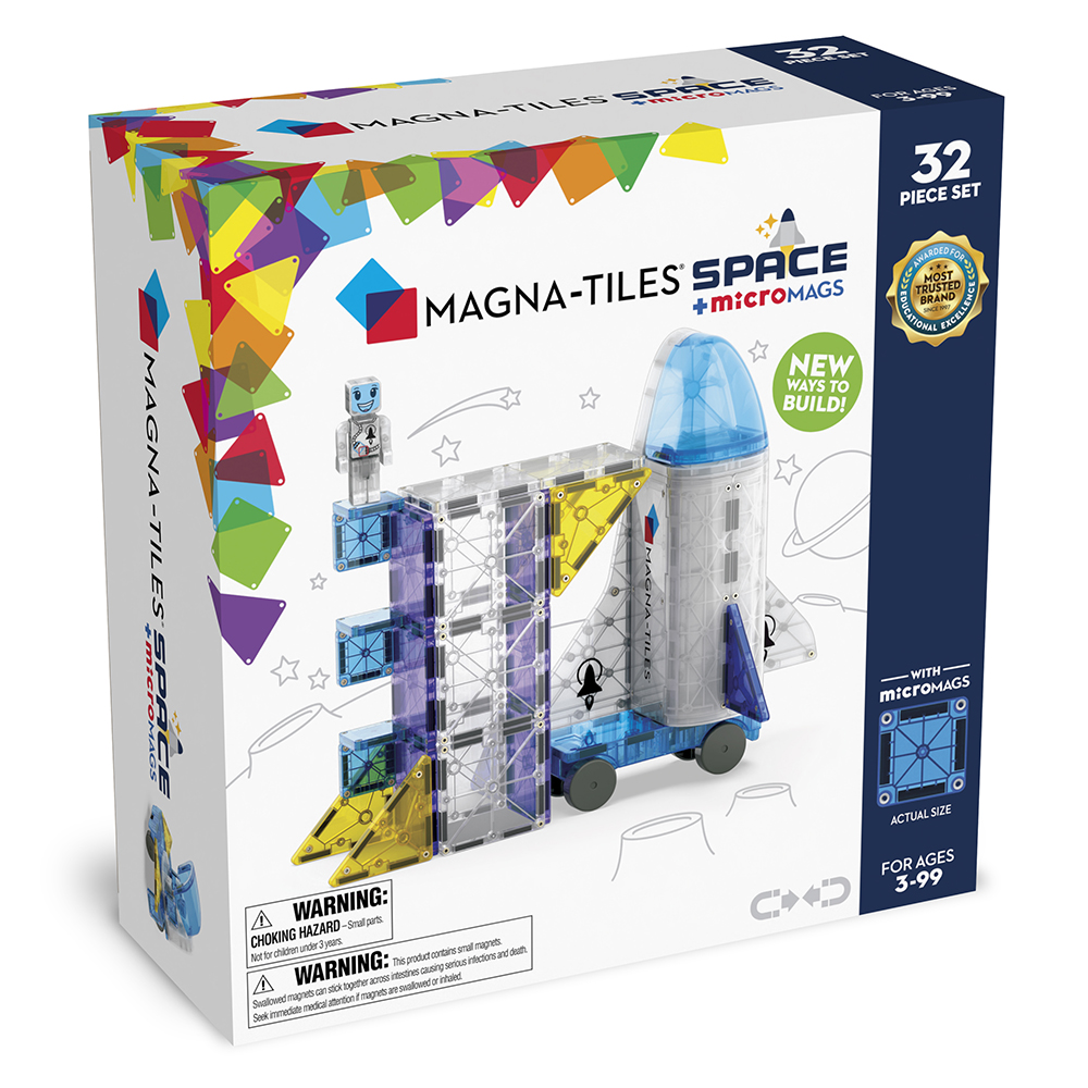 Magna-Tiles - Combo + MicroMags - Space - 32 pc