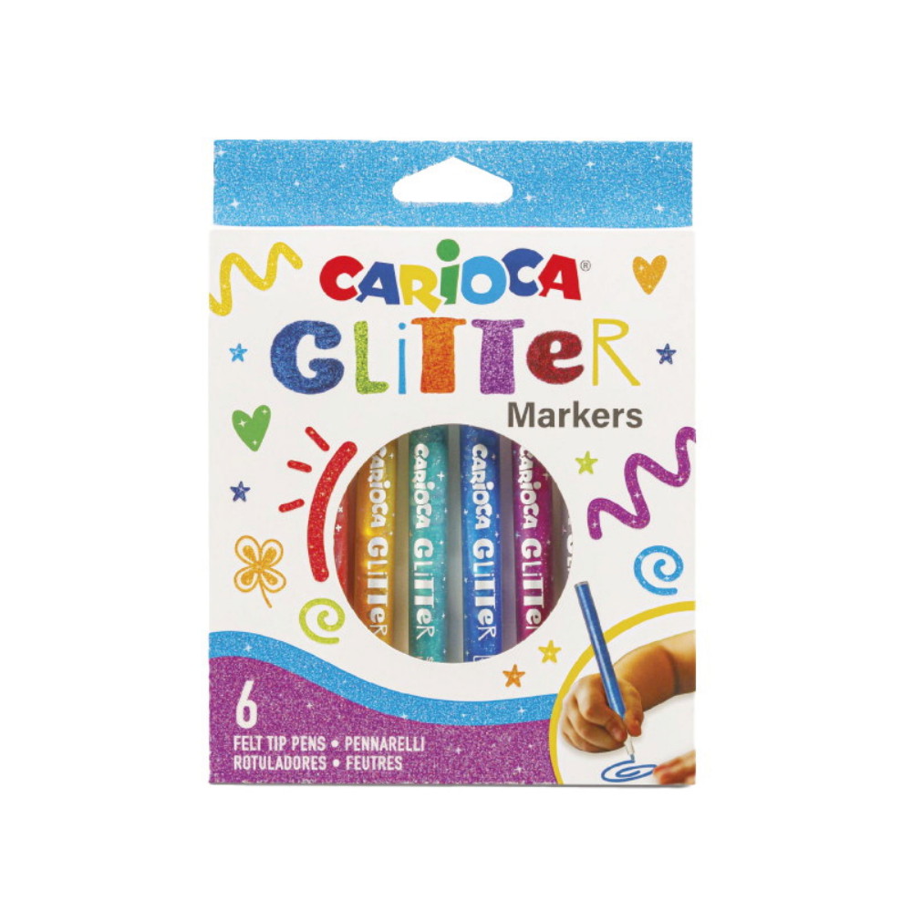 Carioca Glitter Penne 6 st