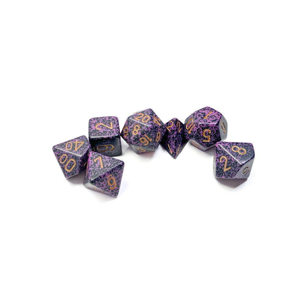 Dice Set 7 Speckled Hurricane
