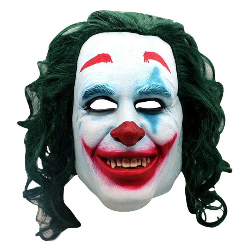 Latex Clown Mask Supergreen
