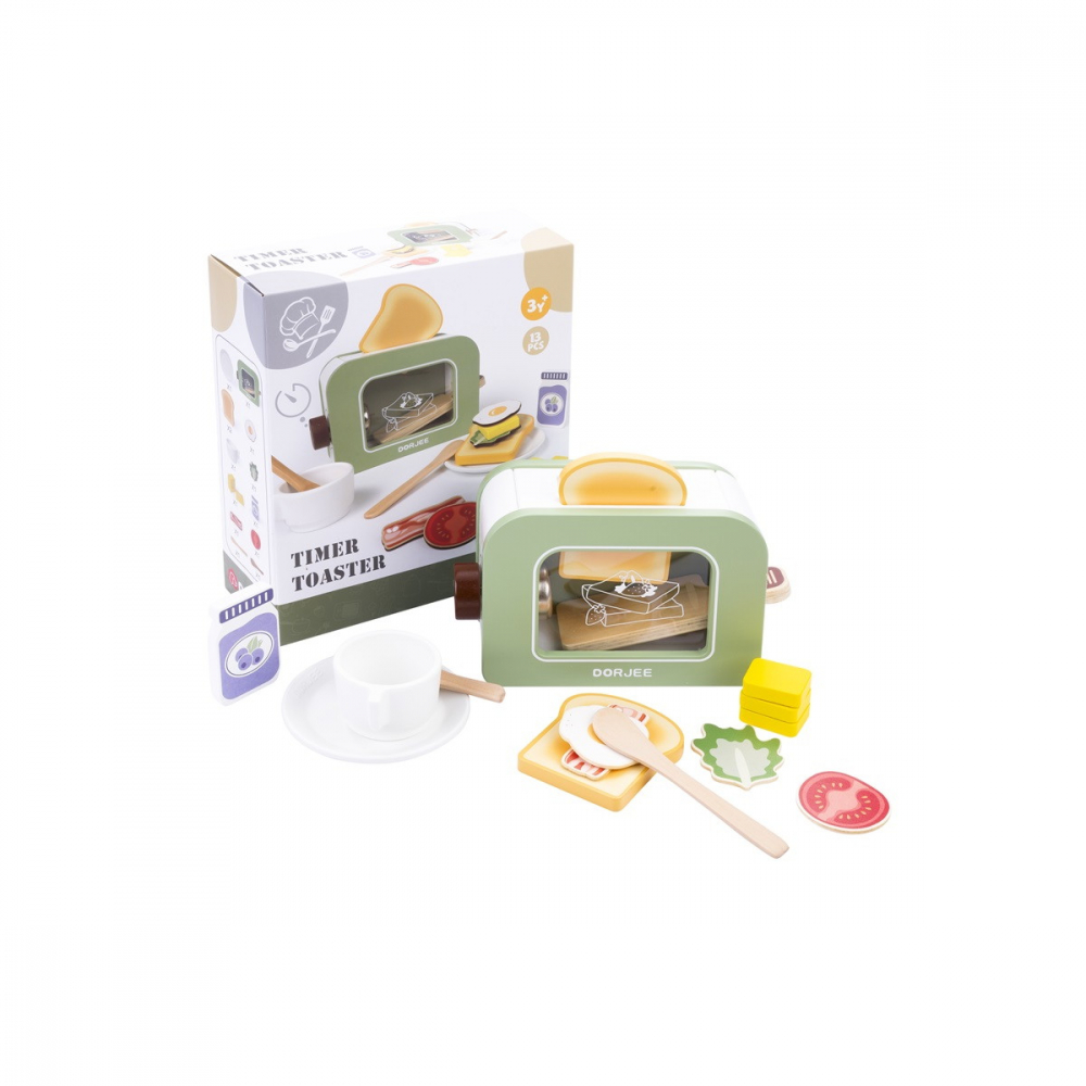 Brødrister Med Timer, Træ