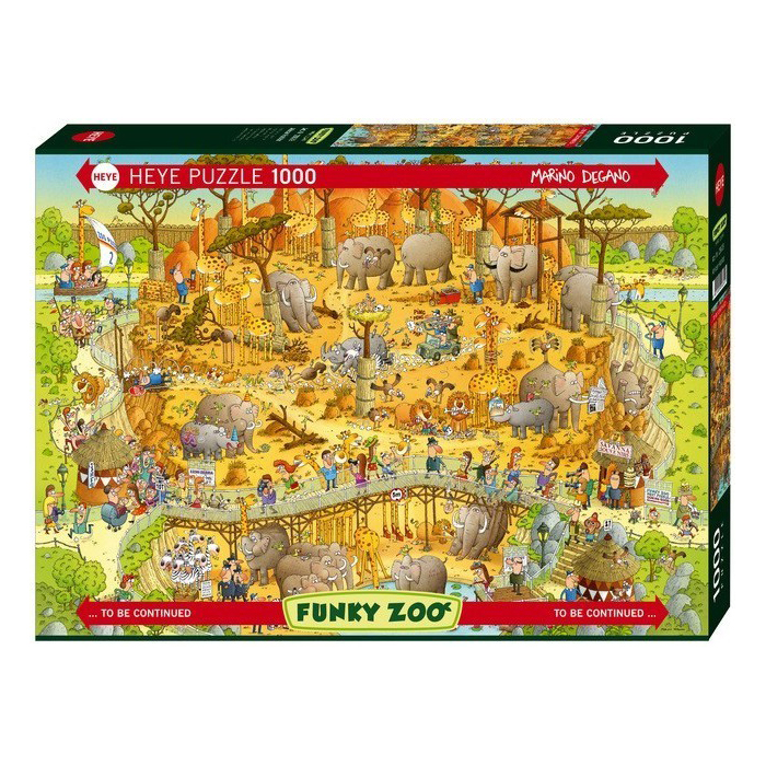 Heye: Funky Zoo - African Habitat 1000 brikker