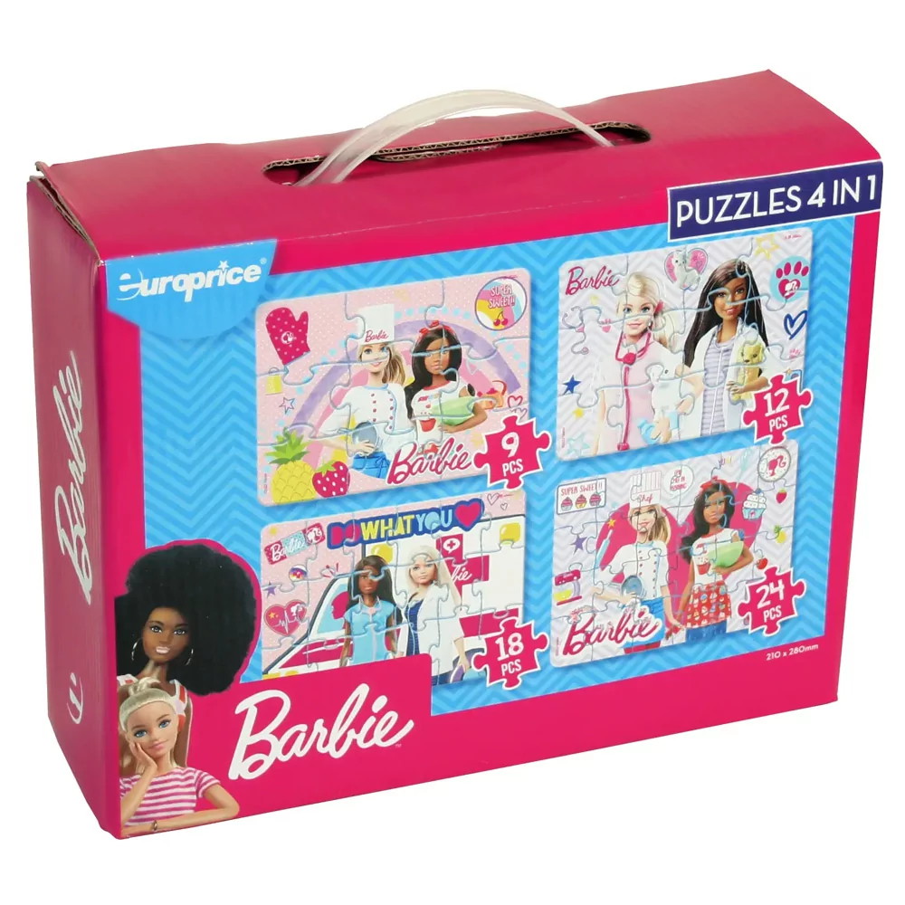 Puslespil: Barbie 9-24 Brikker