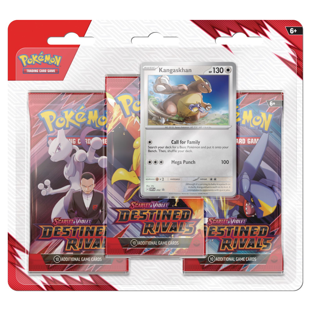Pokémon TCG: Destined Rivals Boosters 3-Pack Kangaskhan