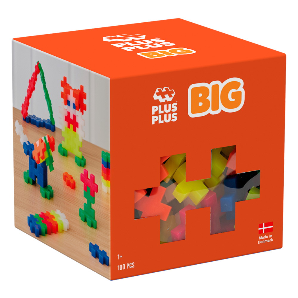 Plus-Plus - BIG Neon Farvemix 100 stk