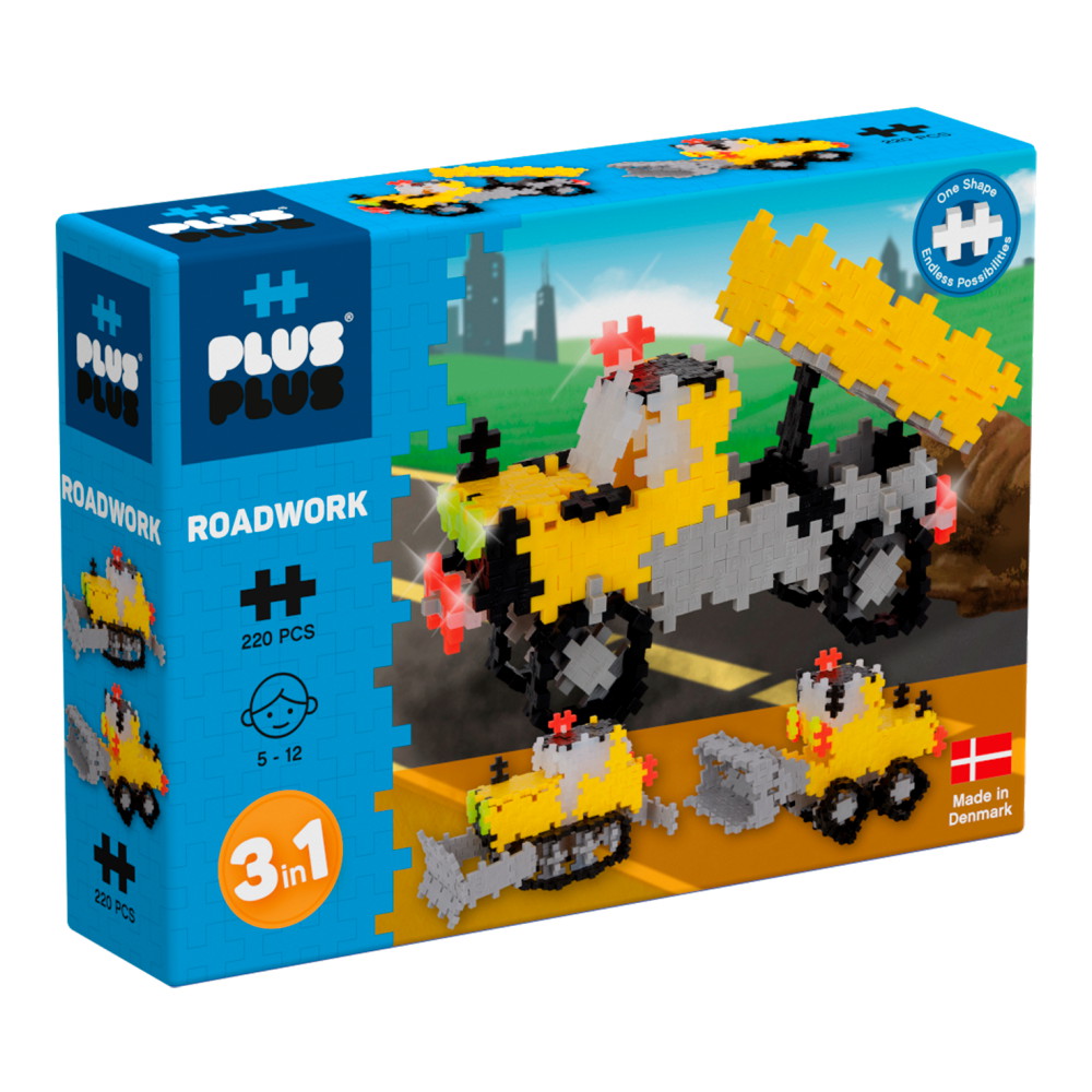 Plus-Plus - 3-i-1 Vejarbejde