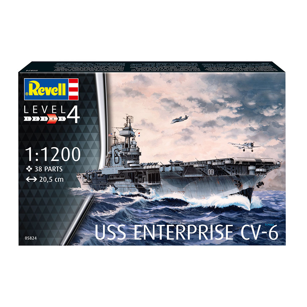 Revell - USS Enterprise CV-6 1:1200 - 38 Pcs