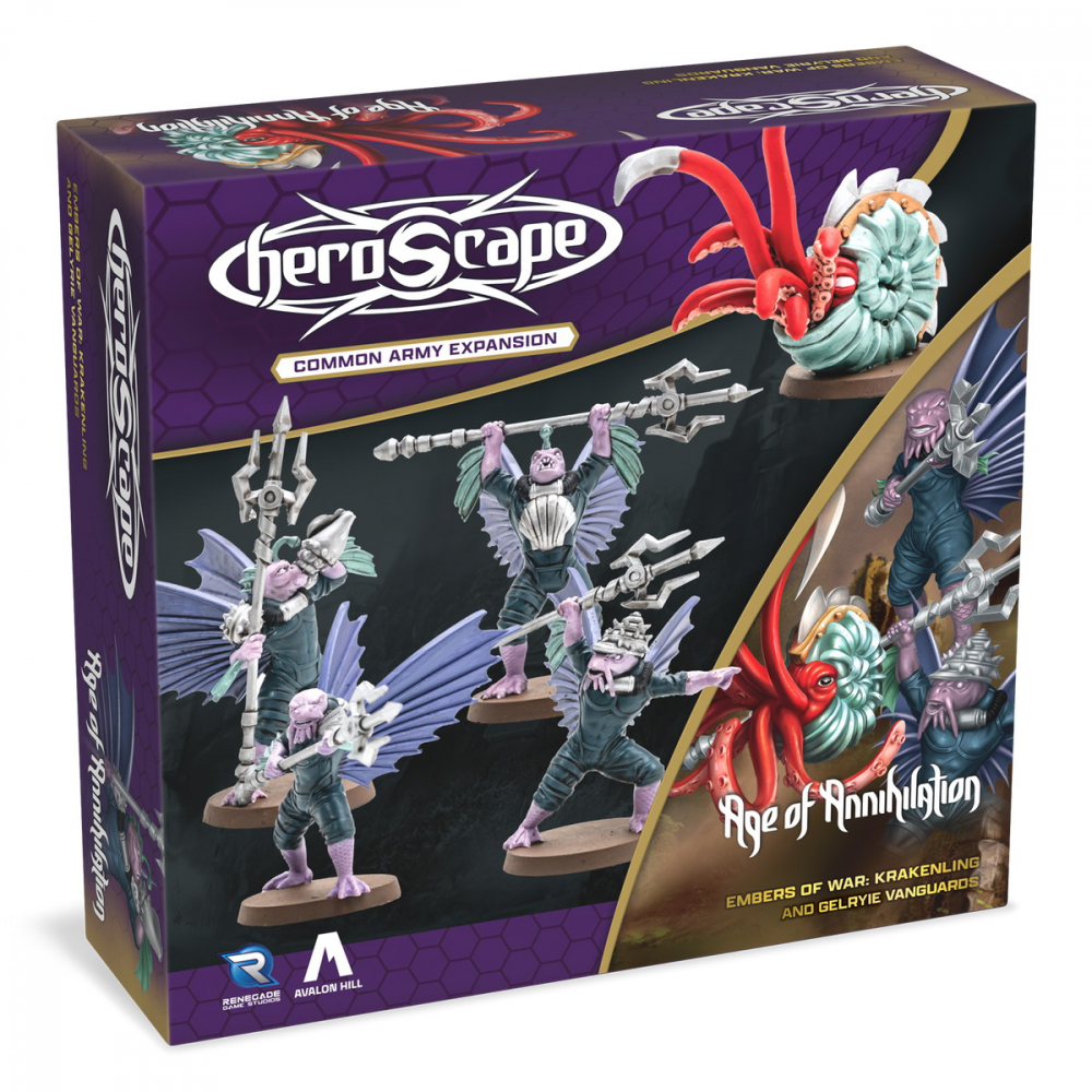 Heroscape: Embers of War - Krakenling & Gelryie Vanguards Common Army Expansion