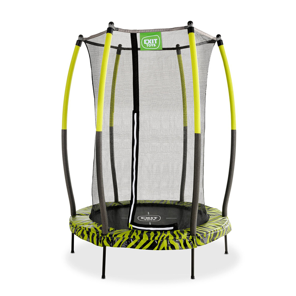 EXIT Tiggy trampoline with safety net ø140cm Black/Green