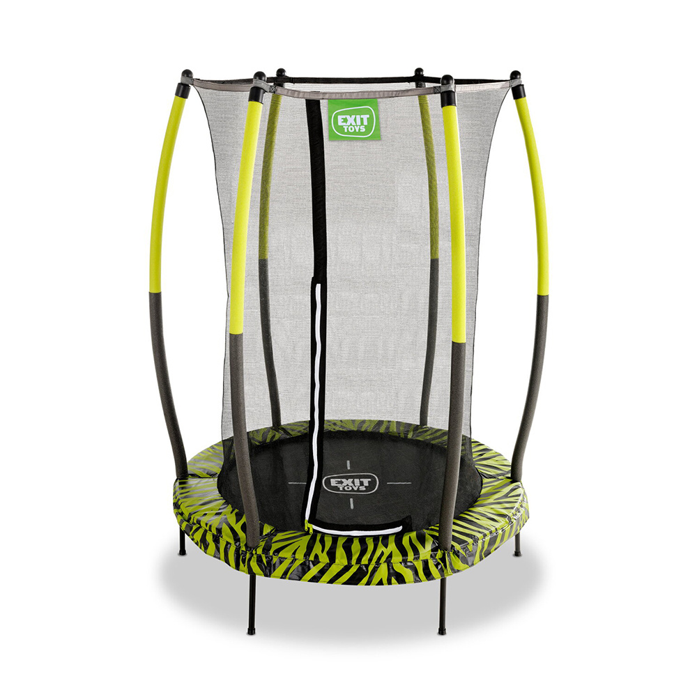 EXIT Tiggy trampoline with safety net ø140cm Black/Green