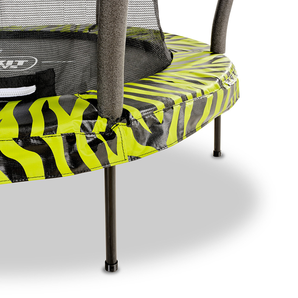 EXIT Tiggy trampoline with safety net ø140cm Black/Green