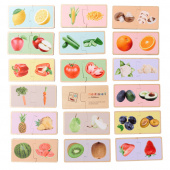 Montessori Puslespil Fruits and vegetables 34 Brikker Montessori Puslespil Fruits and vegetables 34 Brikker