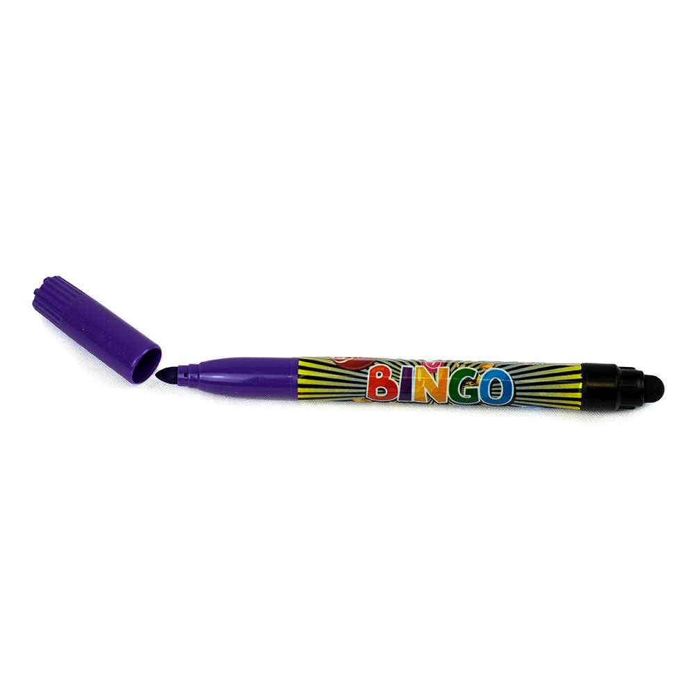 Bingo pen terminal / tusch 12-pak - lilla