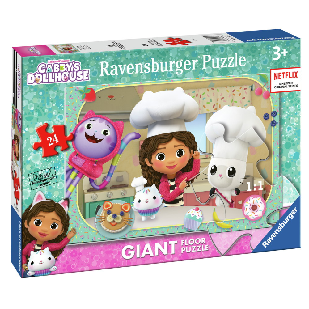 Ravensburger Gulvpuslespil - Gabby's Kitchen 24 brikker