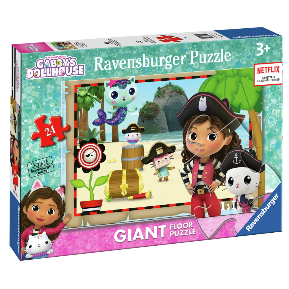 Ravensburger Gulvpuslespil - Gabby's Pirate Adventure 24 brikker