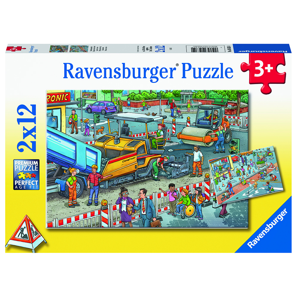 Ravensburger Road Construction Site 2x12 Brikker