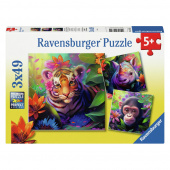 Ravensburger: Jungle Babies - 3x49 Brikker Ravensburger: Jungle Babies - 3x49 Brikker