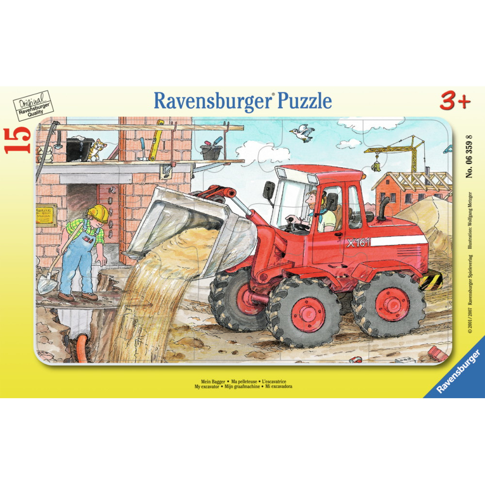Ravensburger My excavator 15 Brikker
