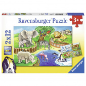 Ravensburger: Animals in the zoo 2x12 brikker