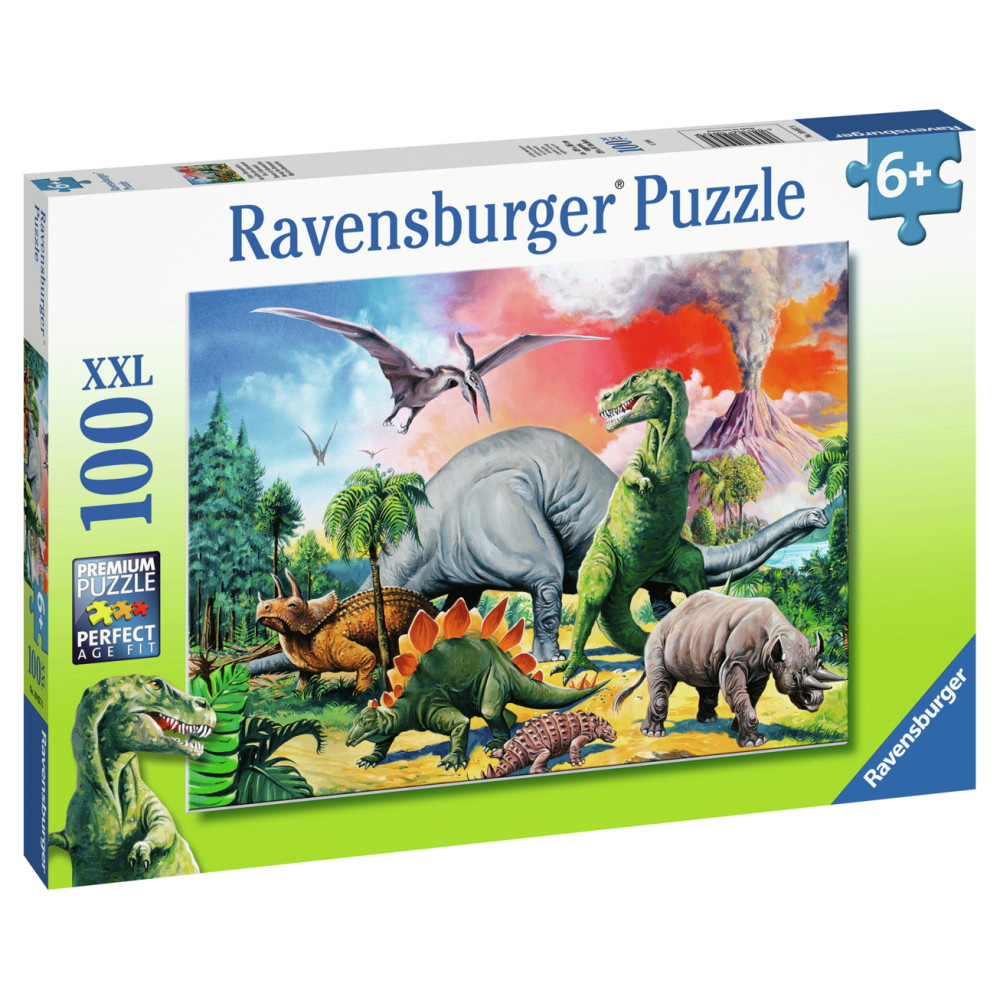 Ravensburger: Dinosaurier 100 XXL Brikker