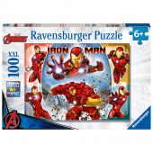 Ravensburger: Marvel Hero Ironman XXL 100 Brikker Ravensburger: Marvel Hero Ironman XXL 100 Brikker