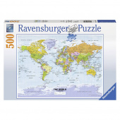 Ravensburger - Världskarta 500 brikker