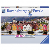 Ravensburger Panorama Port in Norway 1000 brikker