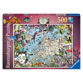 Ravensburger: European Map 500 Brikker