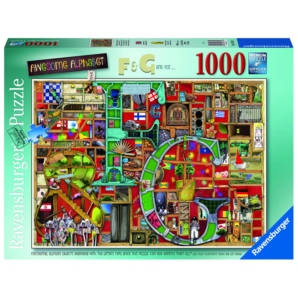 Ravensburger: Awesome Alphabet F&G 1000 Brikker
