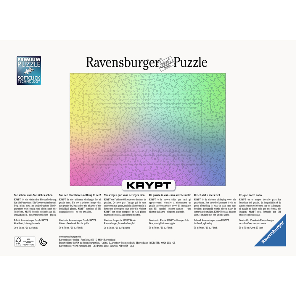 Ravensburger Pussel - Krypt Gradient 631 brikker
