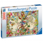 Ravensburger Flora & Fauna World Map 3000 brikker