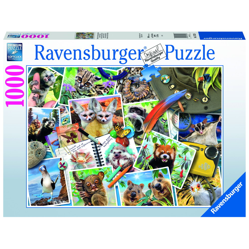 Ravensburger: Travellers Animal Journal 1000 Brikker