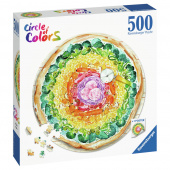 Ravensburger - Circle of Colors - Pizza 500 Brikker Ravensburger - Circle of Colors - Pizza 500 Brikker