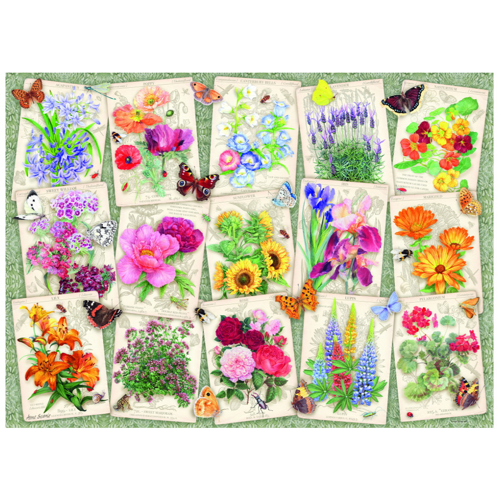 Ravensburger: Garden Flowers 1000 Brikker