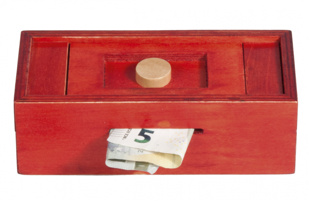 Trick Box til penge - rød