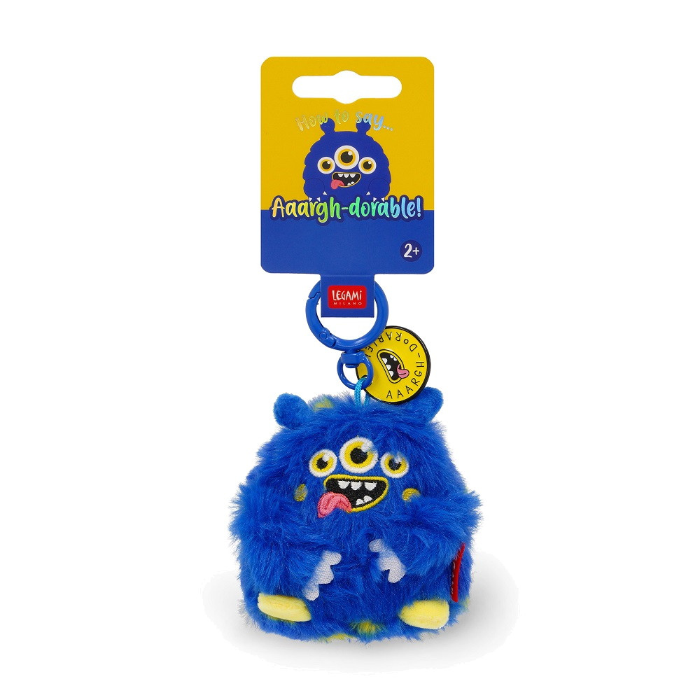 Nøglering med plysdyr - Monster