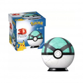 Ravensburger 3D Pokémon Pokeball Mintgrøn 55 Brikker Ravensburger 3D Pokémon Pokeball Mintgrøn 55 Brikker