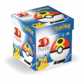 Ravensburger 3D Pokémon Pokeball Rød/Gul 55 Brikker Ravensburger 3D Pokémon Pokeball Rød/Gul 55 Brikker