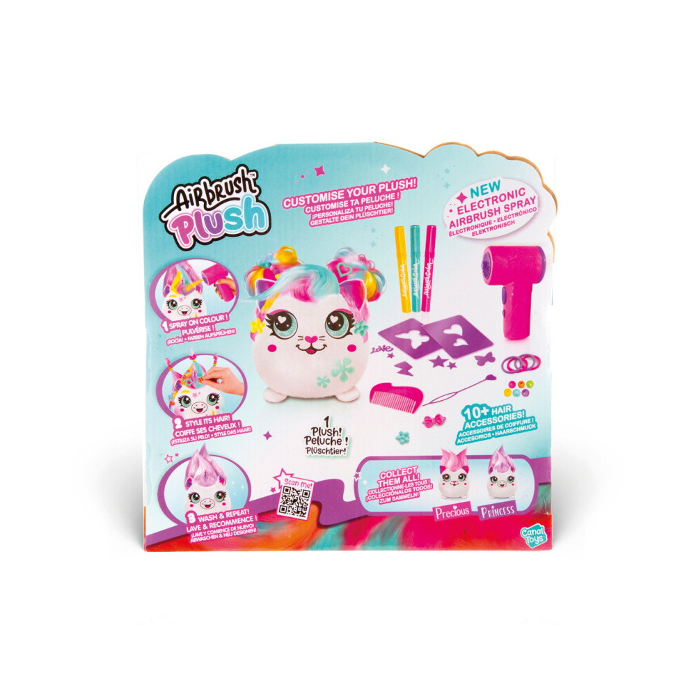 Airbrush Plush Hair'iffic Squish Pal - Precious 17 cm