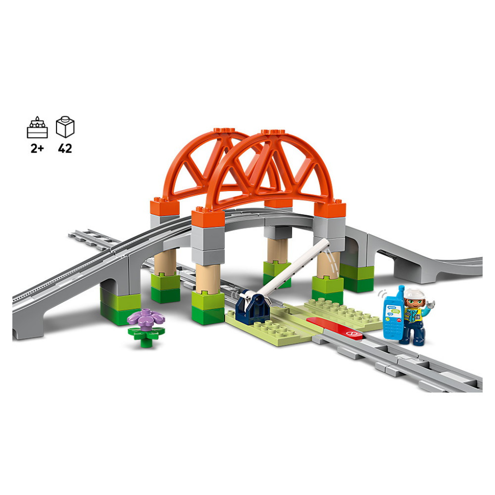 LEGO Duplo - Togbro og spor – udvidelsessæt