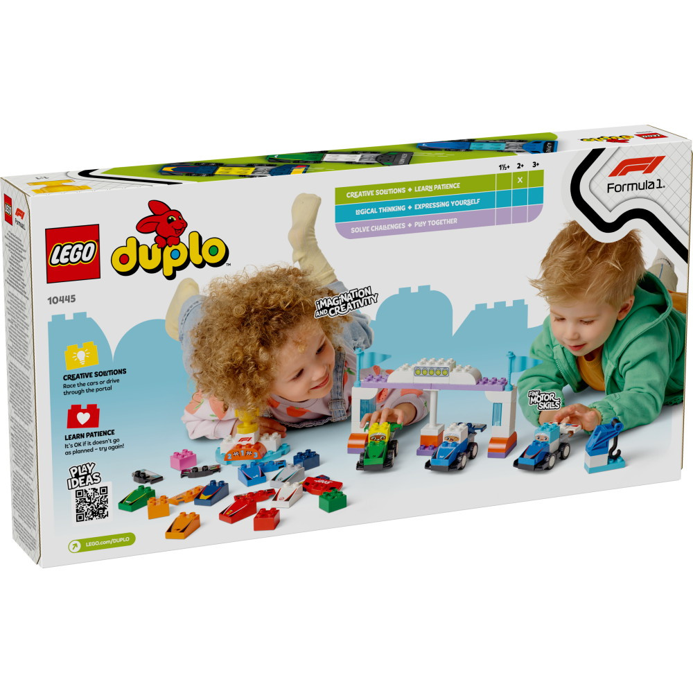 LEGO Duplo - F1 -teams med racerbiler og kørere