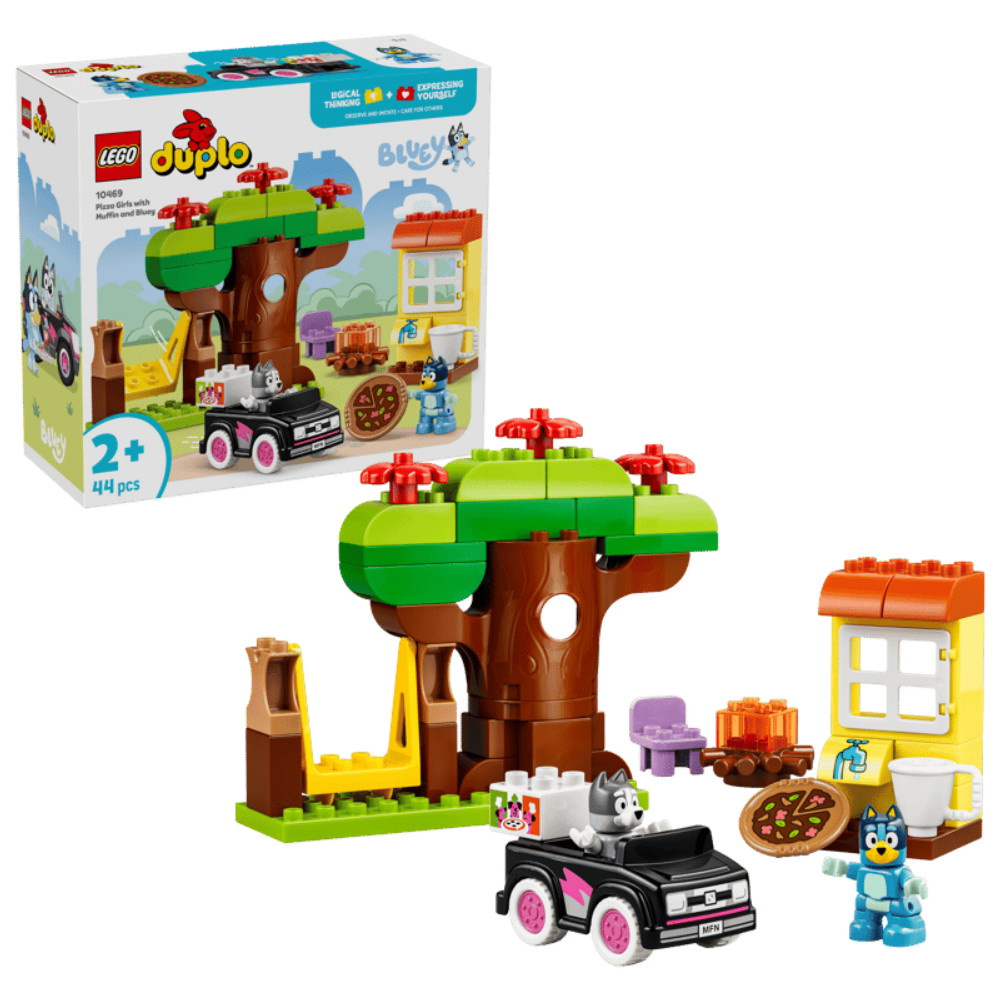 LEGO Duplo - Bluey Pizza Girls med Muffin og Bluey