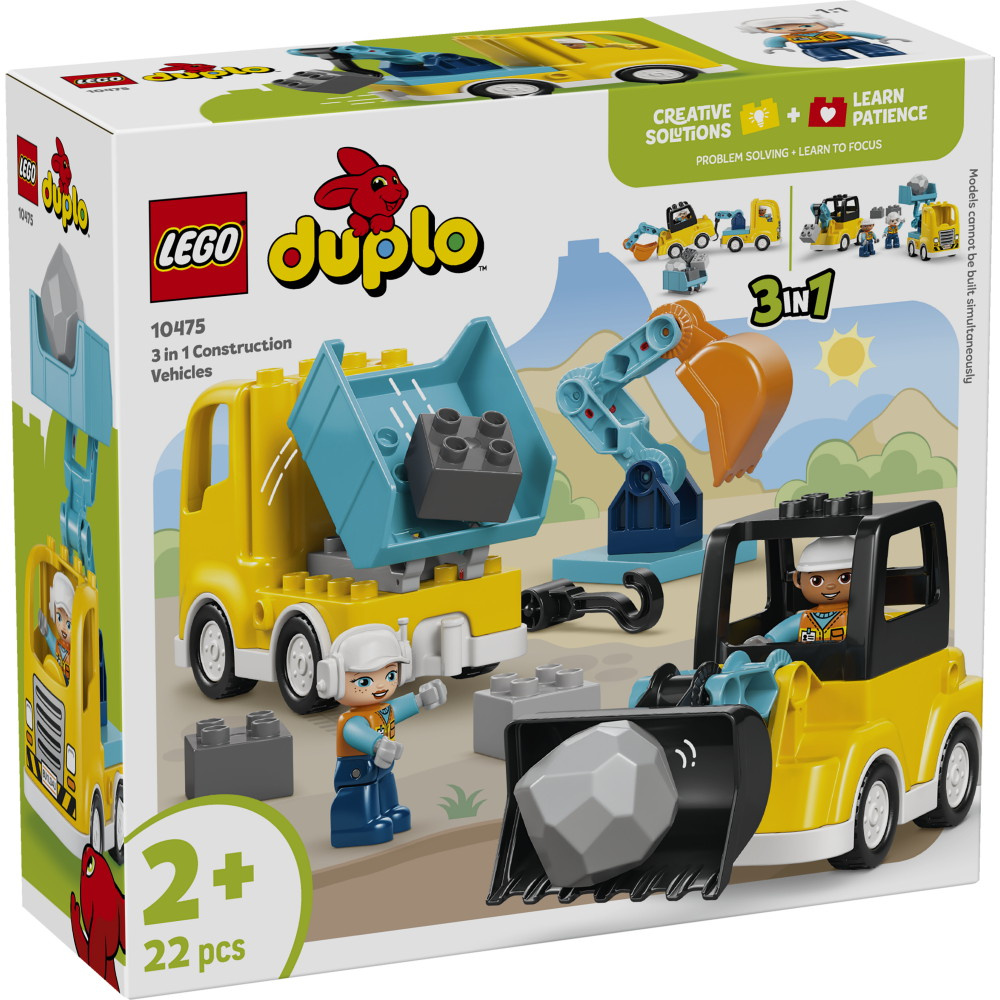 LEGO Duplo - 3-i-1 Entreprenørmaskiner