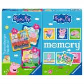 Ravensburger: 3 x Peppa Pig + Memory Ravensburger: 3 x Peppa Pig + Memory