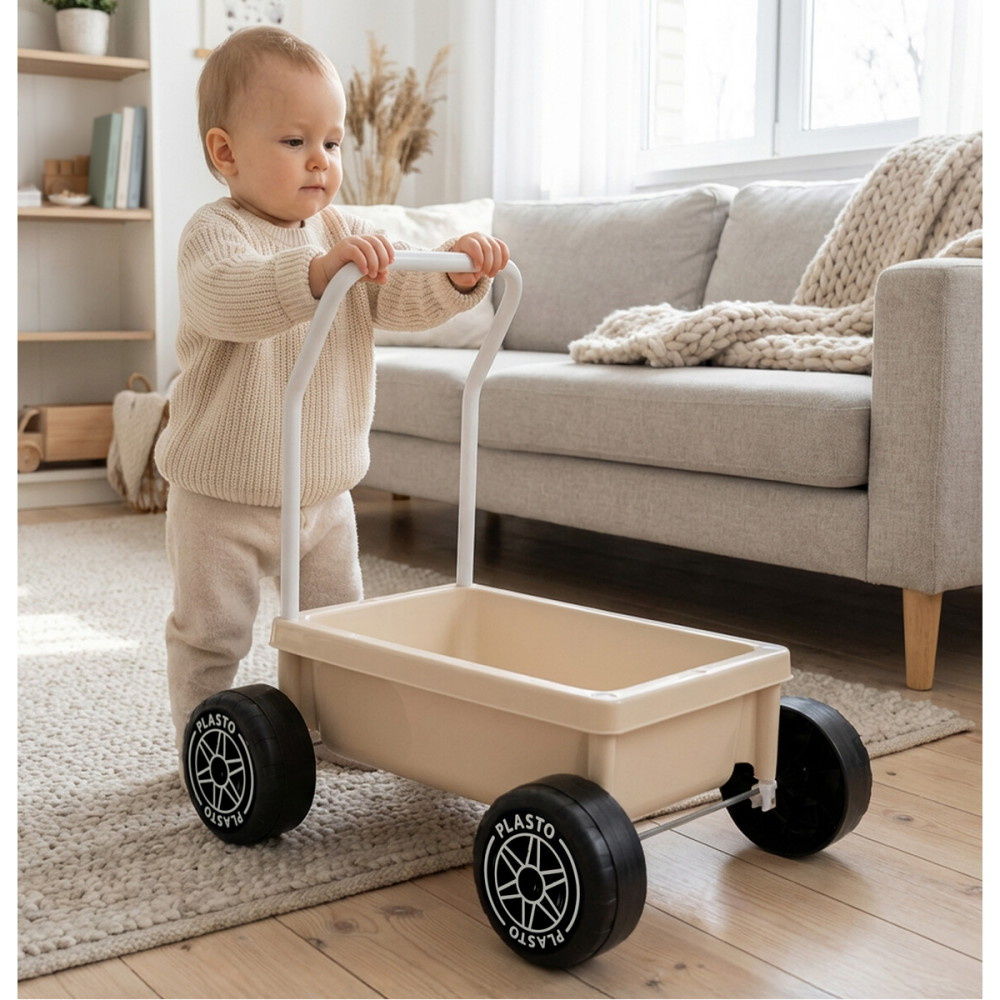 Plasto Learning to Walk-barnevogn - Beige