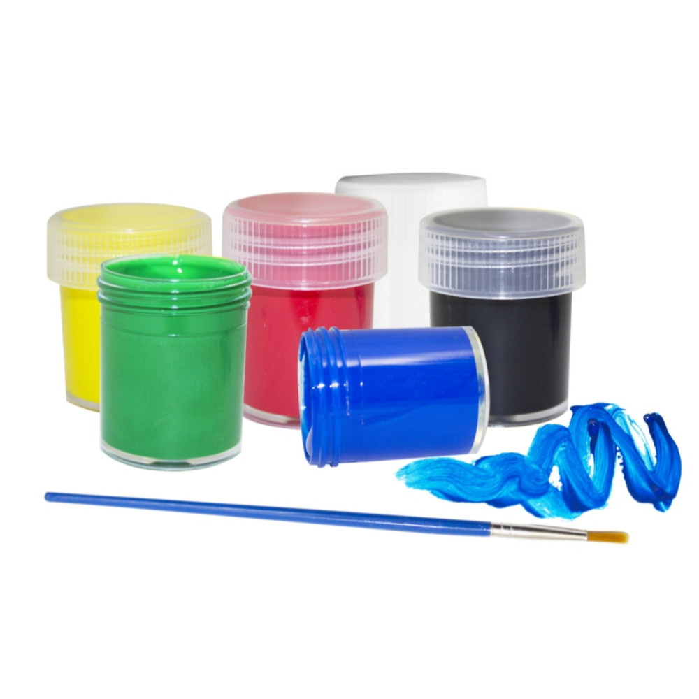 Sense - Temperafarver 6-Pak med pensel