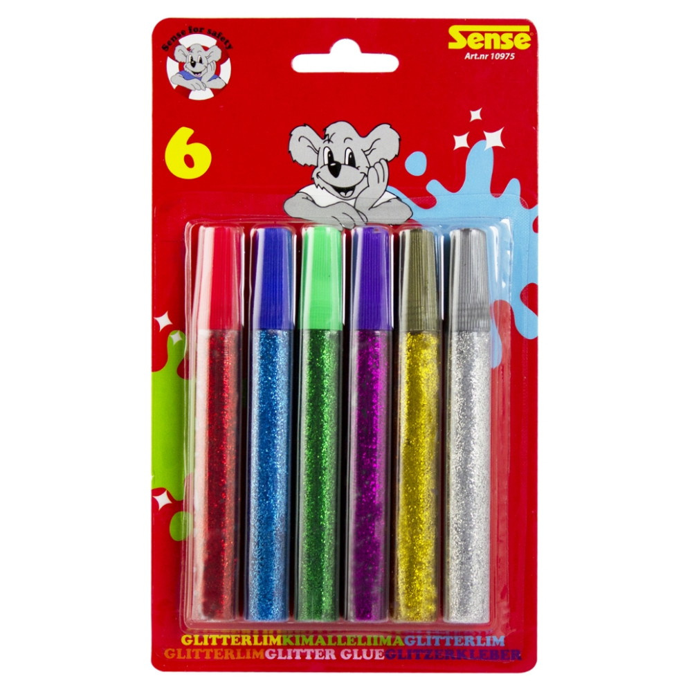 Sense - Glitterlim 6-Pak