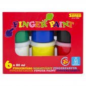Sense - Fingerfarver 6-Pak