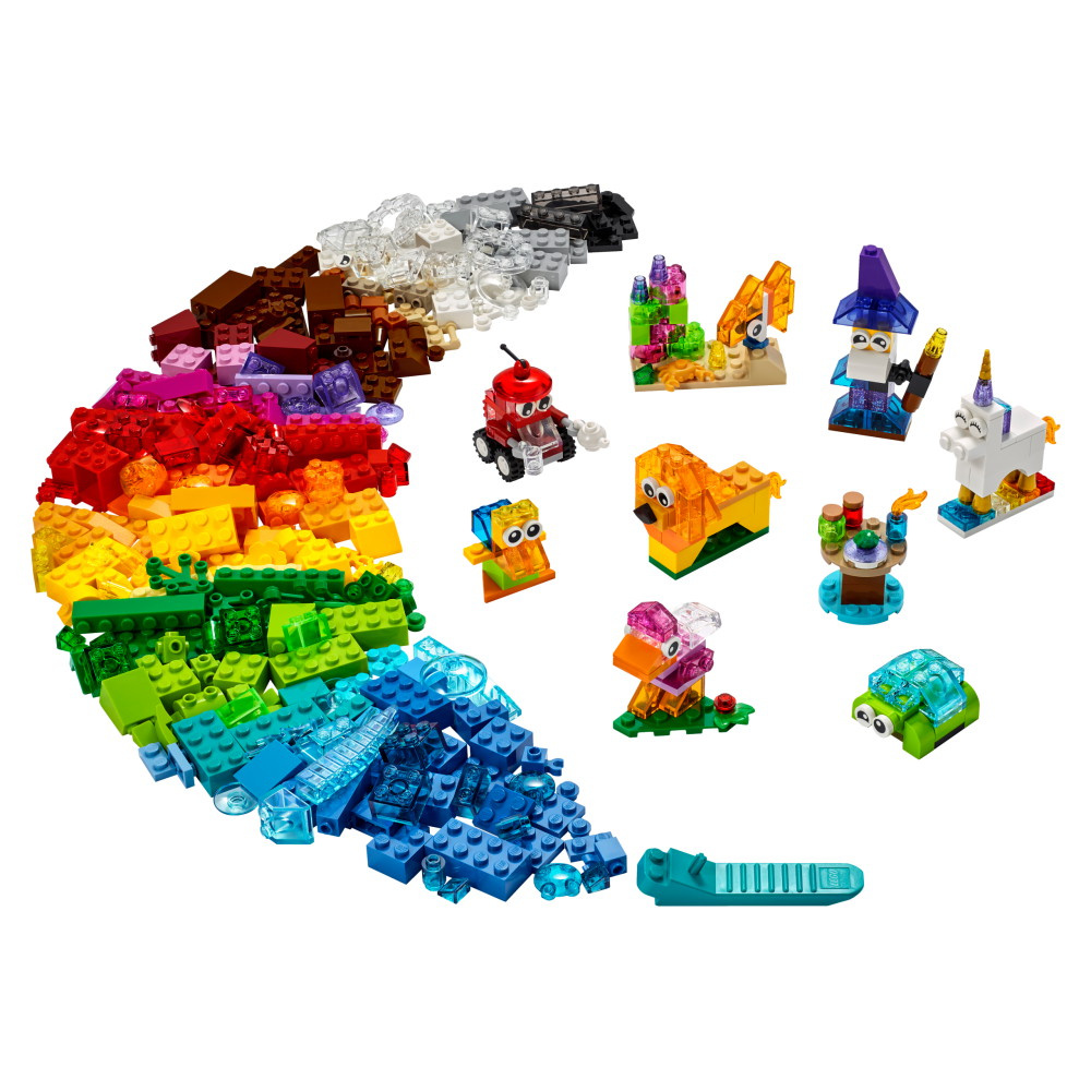 LEGO Classic - Kreative gennemsigtige blokke
